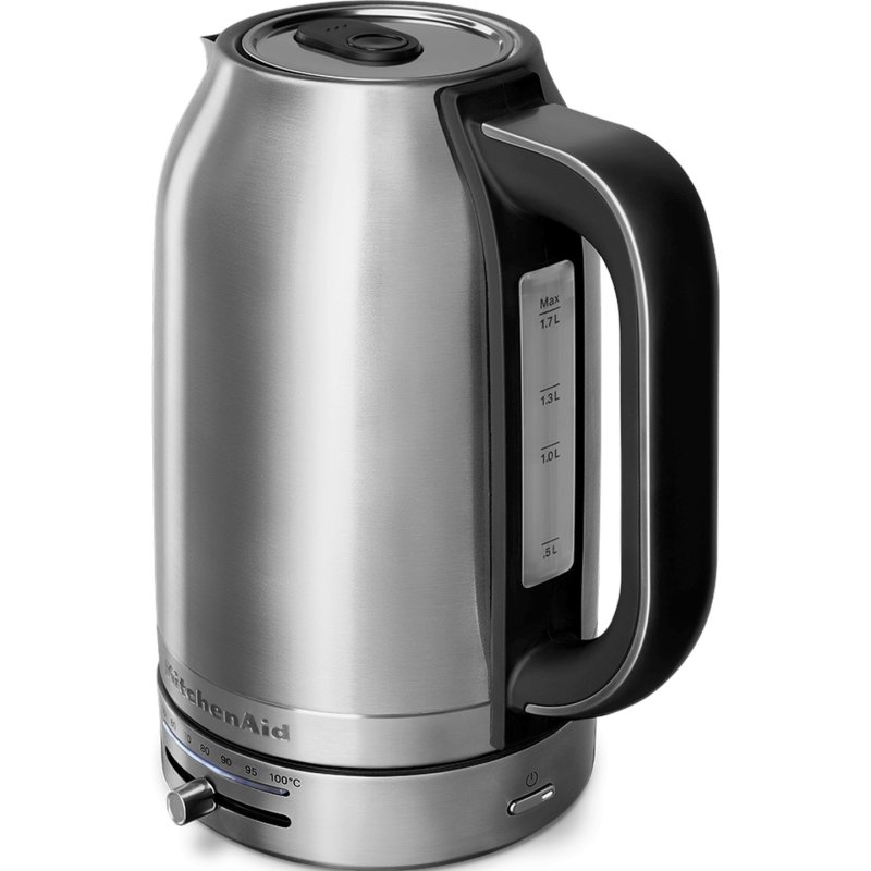 KitchenAid 5KEK1701ESX electric kettle 1.7 L 2400 W Black, Stainless steel