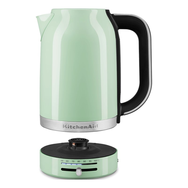 KitchenAid 5KEK1701EPT bouilloire 1,7 L 2400 W Noir, Vert, Acier inoxydable