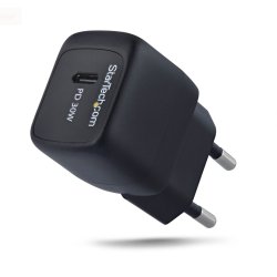 StarTech.com 30W USB‑C Wall Charger, Portable GaN Charger with USB Power Delivery Fast Charging, GaN 5V/9V/15/20V PD,