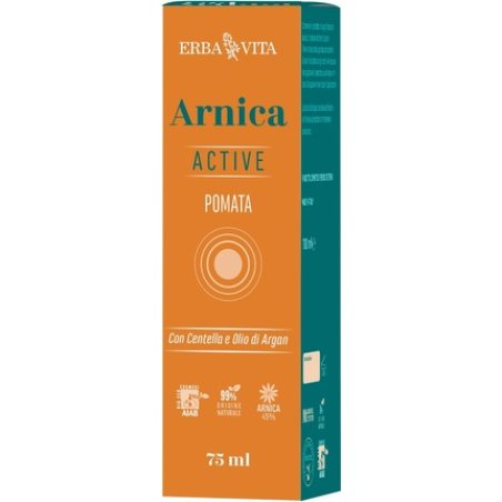 Erba Vita Arnica Active Ointment Cosmetic Product Formulated with 45% Active Ingredients