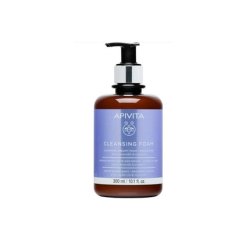 Apivita Cleansing Creamy Foam For Face & Eyes 300Ml