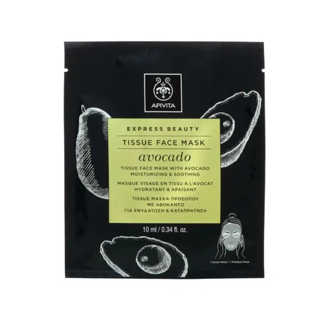 Apivita Apivita Tussue Face Mask Moisturizing & Soothing With Avocado 10ml