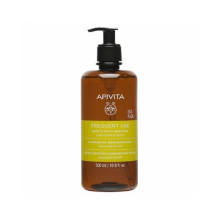 Apivita Eco Pack Shampoo for Daily Use with Chamomile and Honey 500ml