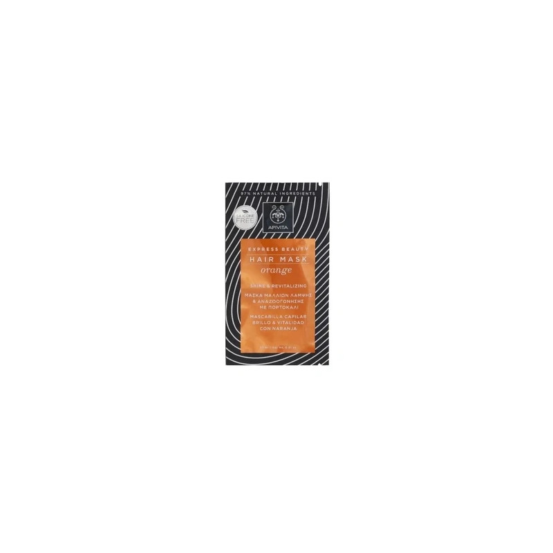 Apivita Shine And Revitalizing Hair Mask Orange 20ml