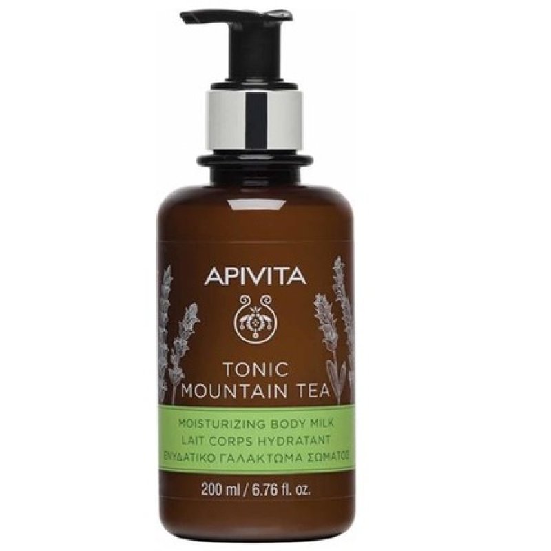 Apivita Tonic Mountain Tea Hydrating Body Milk With Green Tea Aroma - 200ml