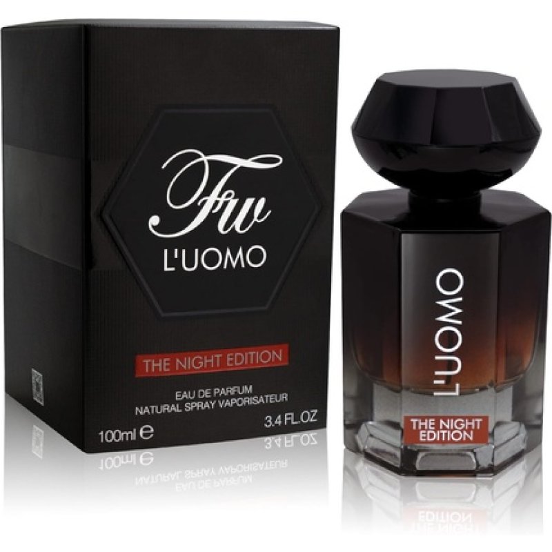 Fragrance World Fw L'Uomo The Night Edition Eau De Parfum For Men, 100 Ml