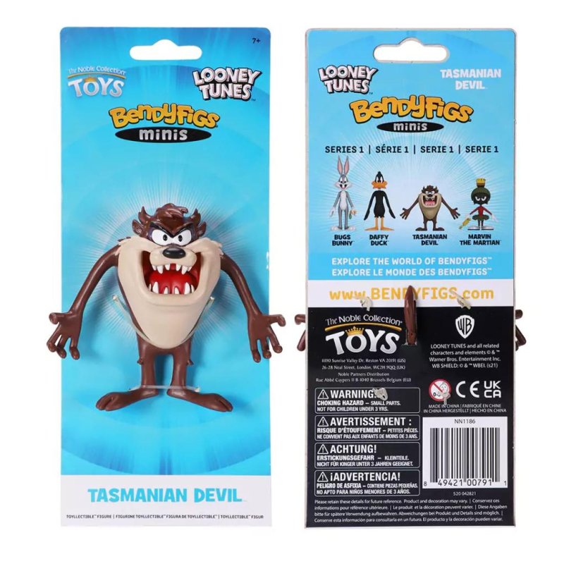 LOONEY TUNES - Taz - Figurine Mini Bendyfigs 9cm
