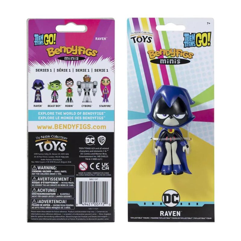 TEEN TITANS GO - Raven - Figurine Mini Bendyfigs 10cm