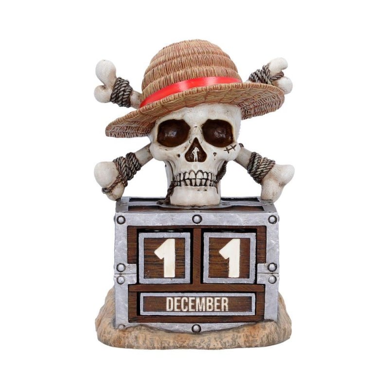 Nemesis Now - One Piece (Netflix) - Calendrier Perpétuel Luffy Jolly Roger 16cm