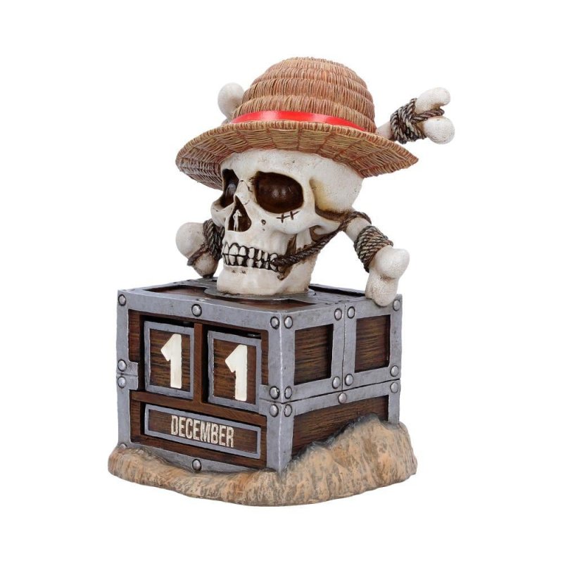 Nemesis Now - One Piece (Netflix) - Calendrier Perpétuel Luffy Jolly Roger 16cm