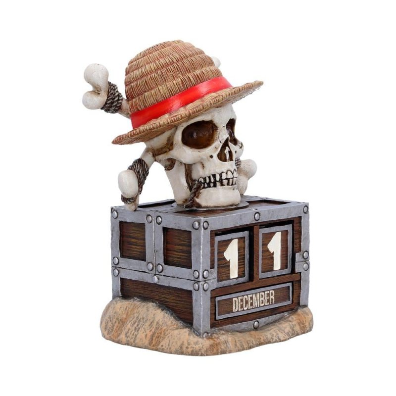 Nemesis Now - One Piece (Netflix) - Calendrier Perpétuel Luffy Jolly Roger 16cm