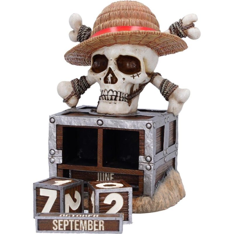 Nemesis Now - One Piece (Netflix) - Calendrier Perpétuel Luffy Jolly Roger 16cm