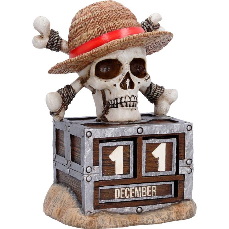 Nemesis Now - One Piece (Netflix) - Calendrier Perpétuel Luffy Jolly Roger 16cm