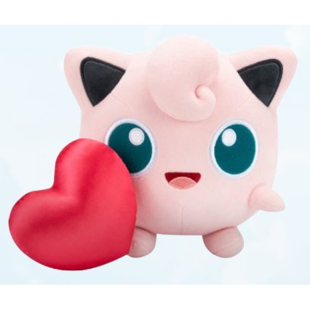 POKEMON - Jigglypuff with Heart - Peluche 20cm