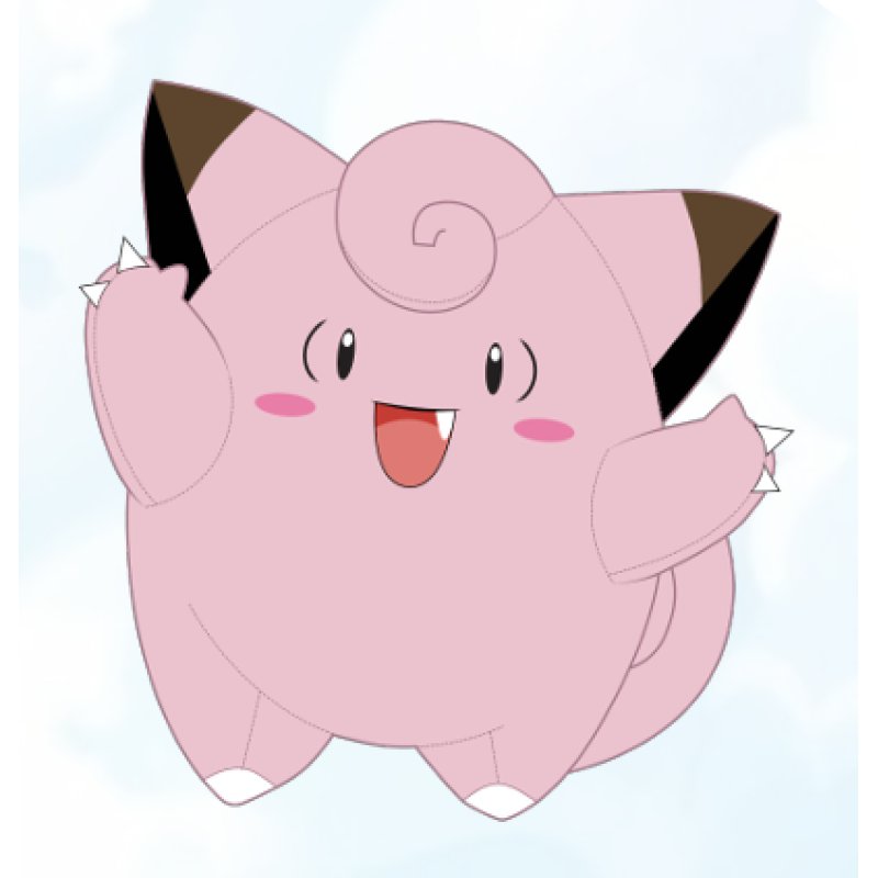 POKEMON - Valentines Clefairy - Peluche 20cm
