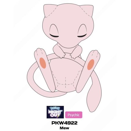 POKEMON - Mew Sleeping - Peluche 46cm
