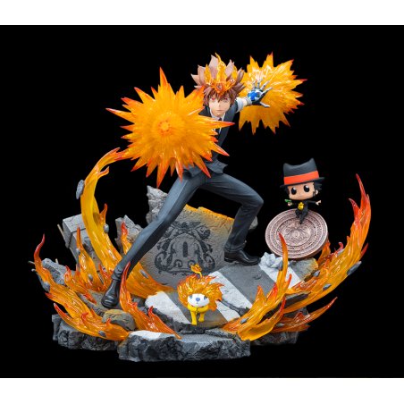 REBORN - Tsuna, Reborn & Natsu - Statuette 37cm