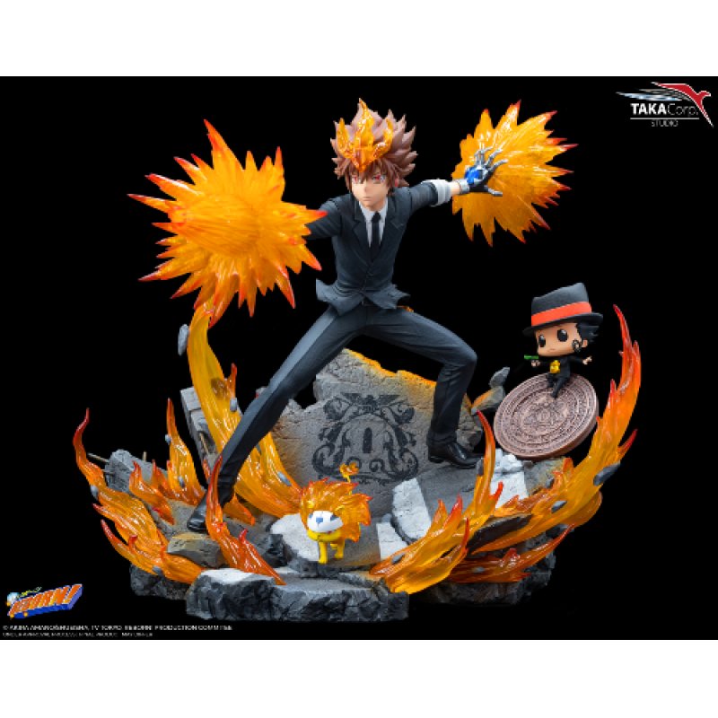 REBORN - Tsuna, Reborn & Natsu - Statuette 37cm