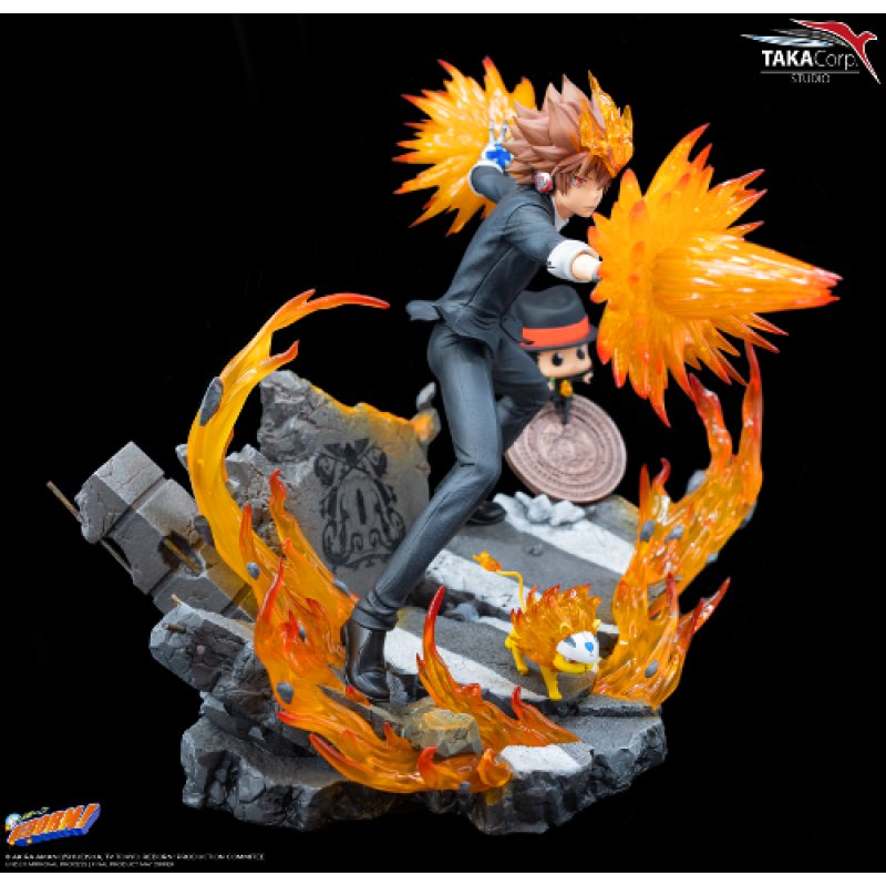 REBORN - Tsuna, Reborn & Natsu - Statuette 37cm
