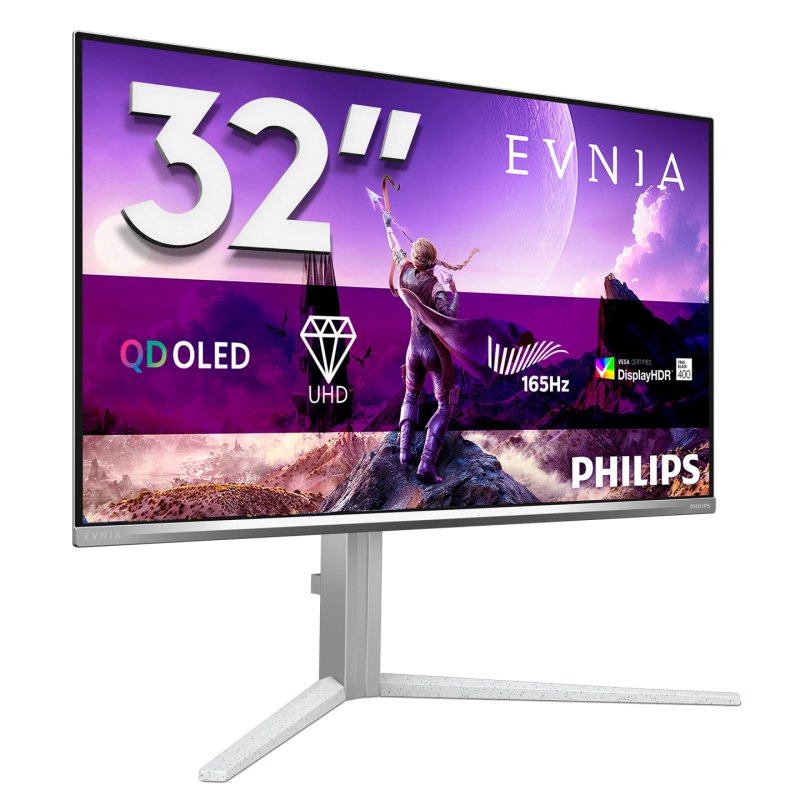 31.5IN 16:9 QD-OLED 165HZ 3840X 2160 HAS 130MM HDMI X 2X 2.1 DP