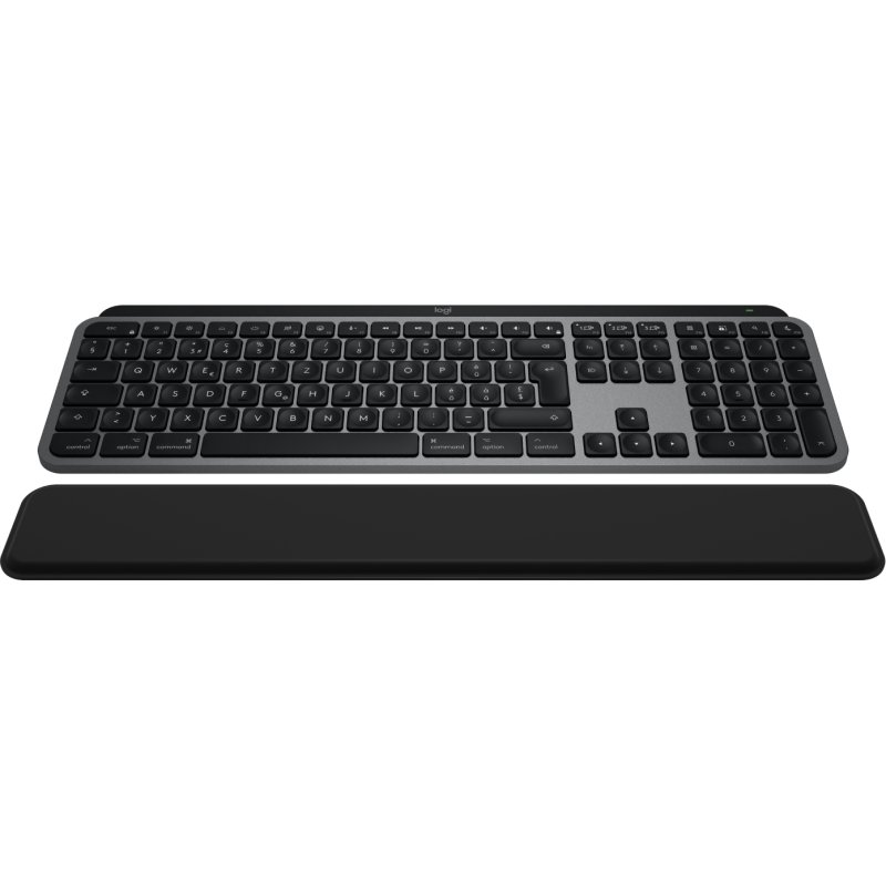 Logitech MX Keys S Combo for Mac keyboard Mouse included Home/Office RF Wireless Bluetooth QWERTZ Swiss Aluminium,