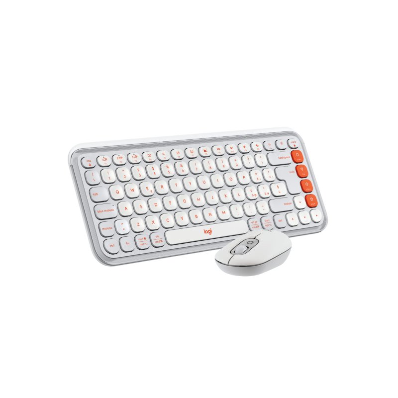 Logitech POP Icon Combo clavier Souris incluse Universel Bluetooth QWERTY Italien Blanc