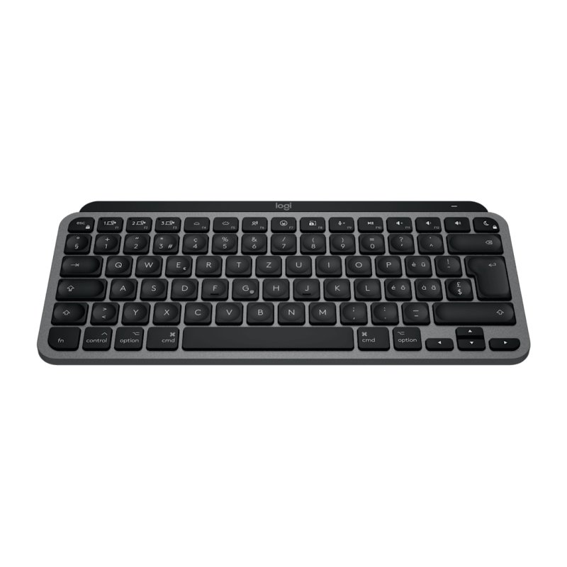 Logitech MX Keys Mini For Mac clavier maison/bureau Bluetooth QWERTZ Suisse Noir, Gris