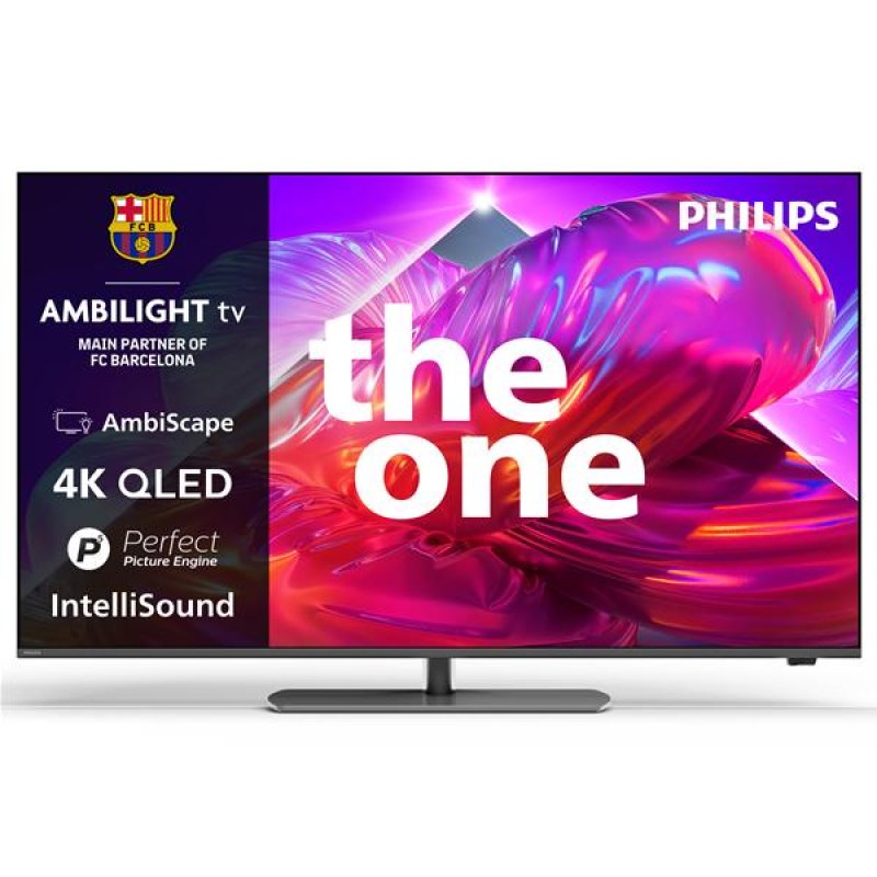 The One 120 hz - Pied central - QLED - AMBILIGHT 3 - UHD - TITAN OS *