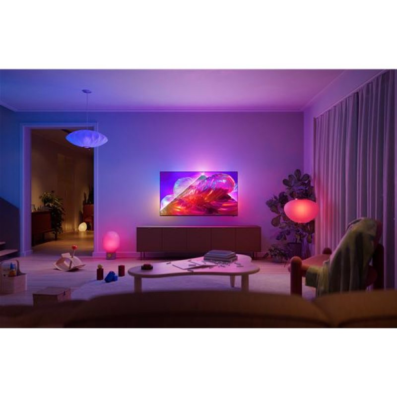 The One 120 hz - Pied central - QLED - AMBILIGHT 3 - UHD - TITAN OS *