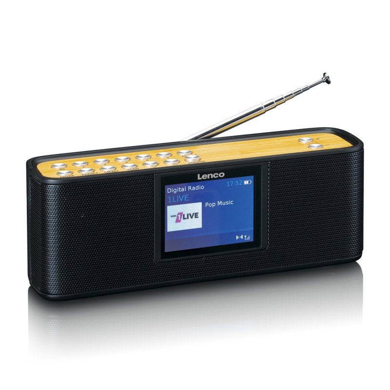 Lenco DAB/FM avec écran couleur 2,4' Batterie rechargeable Bluetooth® N *