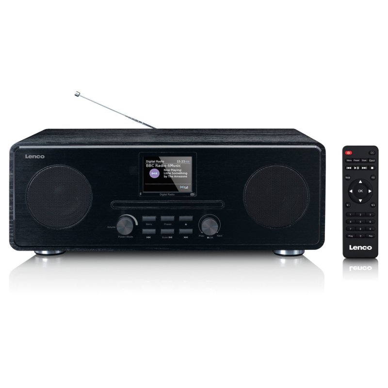Lenco Radio DAB FM avec lecteur CD MP3 Bluetooth® Noir *