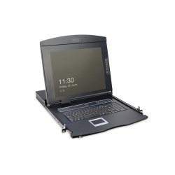 Digitus 17" LCD KVM Console, 1-Port VGA, UK Keyboard