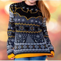 Batman Christmas Sweater Penguin Size L