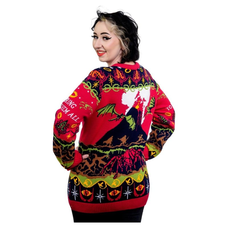 Lord Of The Rings Christmas Sweater One Sweater To Rule Them All Size S
