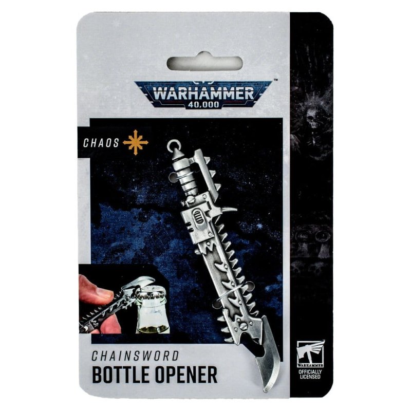 Warhammer 40,000: Chaos Chainsword Bottle Opener / Warhammer 40,000 Chaos otwieracz do butelek - piła mechaniczna