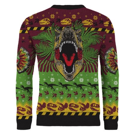 Jurassic Park Christmas Sweater Happy Rexmas Size S