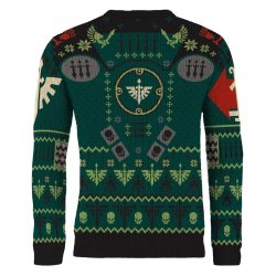 Warhammer 40,000 Christmas Sweater Dark Angels Size M