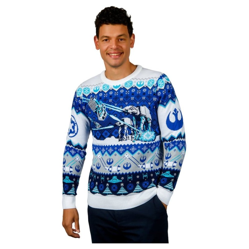 Star Wars Christmas Sweater AT-AT Assault Size L