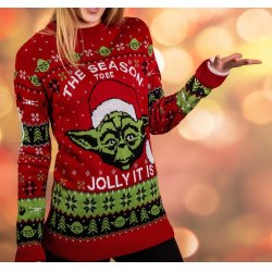 Star Wars Christmas Sweater Yoda Size M