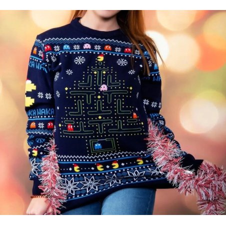 Pac-Man Christmas Sweater Size S