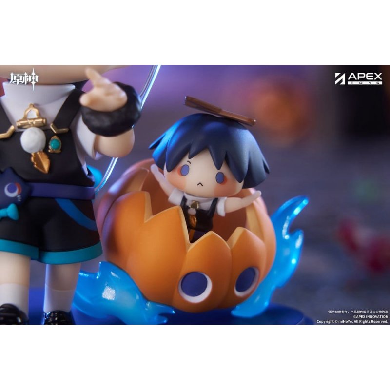 Genshin Impact You Ye Qi Xiang Series Chibi Chara PVC Statue Wanderer 10 cm