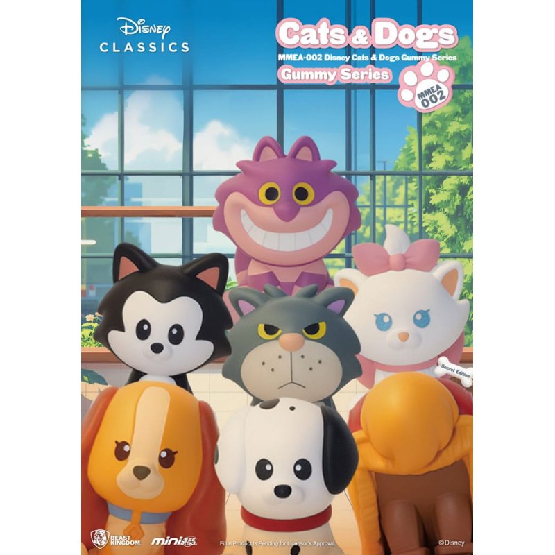 Disney Cats & Dogs Mini Egg Attack Blind Box Figures Gummy Series 3 cm Assortment (24)