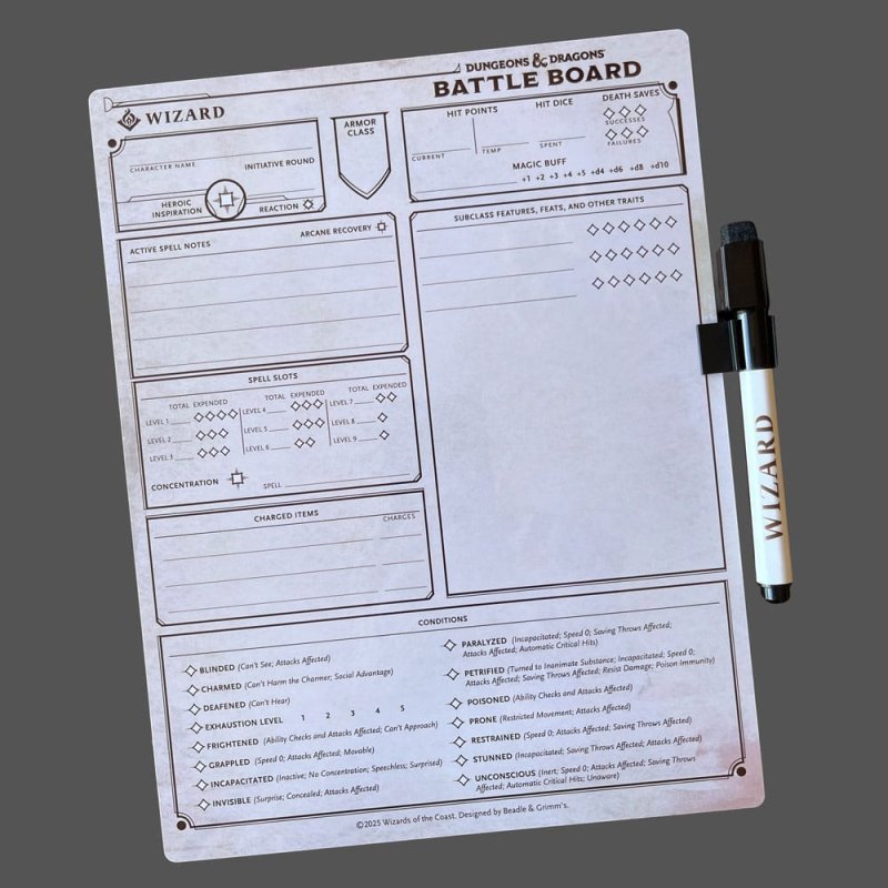 Dungeons & Dragons Battle Board Wizard 