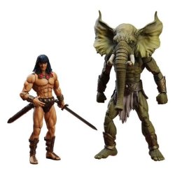 Conan the Barbarian Epic H.A.C.K.S. Action Figures The Tower of the Elephant Set: Young Conan and Yag Kosha