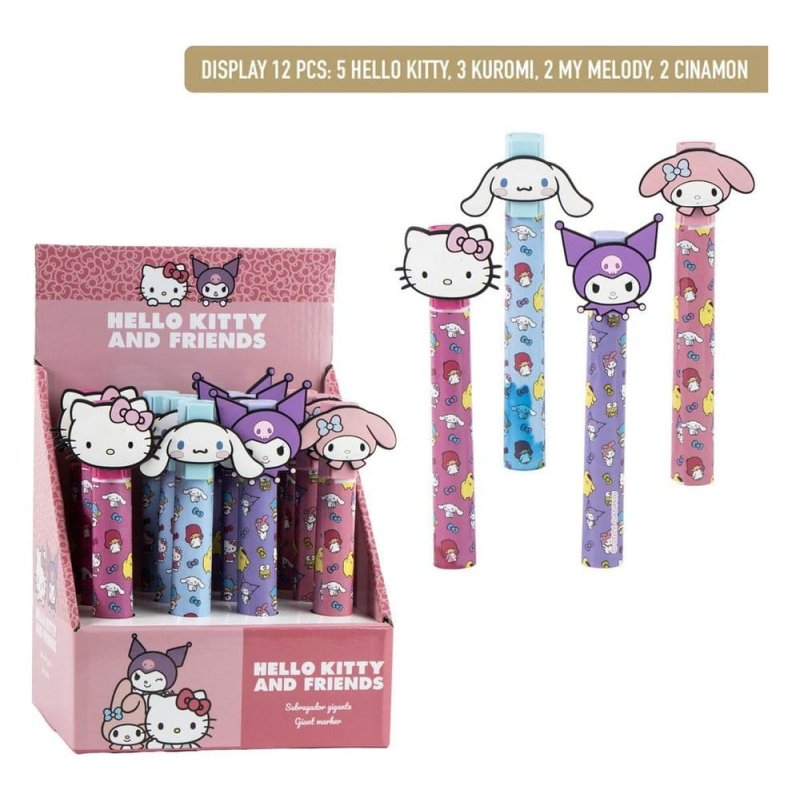 Sanrio Large Highlighter Display (12) Hello Kitty