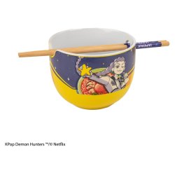 KPop Demon Hunters Ramen Bowl with Chopsticks Rumi Superstar Flavor