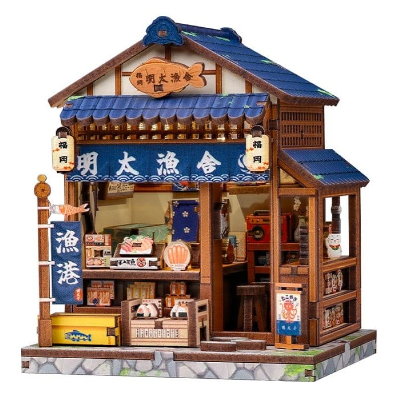 Miniature House Model Kit Fukuoka Mentaiko Kitchen 11 x 9 cm