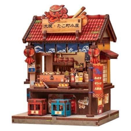 Miniature House Model Kit Osaka Takoyaki 12 x 9 cm