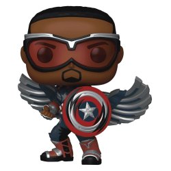 Marvel POP! Comics Vinyl Figure Captain America (Sam Wilson) (Comic Deco) Exclusive 9 cm