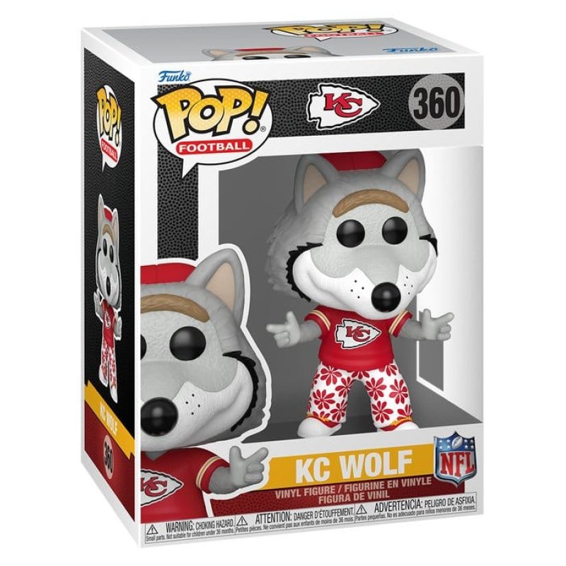 NFL POP! Vinyl Figure Mascots: Chiefs- Wolf 9 cm